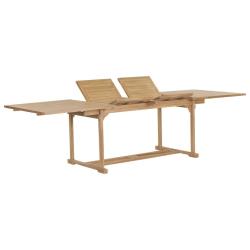 Table extensible de 180-280x100x75 cm Teck solide