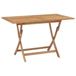 Table pliable de 120x70x75 cm Bois de teck solide