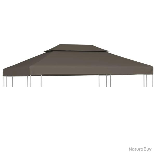 Toile sup�rieure de belv�d�re 2 niveaux 310 g/m� 4x3 m Taupe