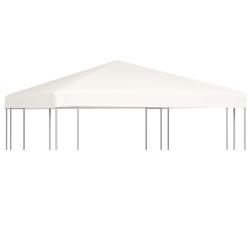 Toile sup&eacute;rieure de belv&eacute;d&egrave;re 310 g / m&sup2; 3 x 3 m Blanc cr&egrave;me