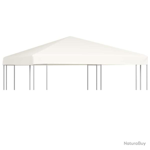 Toile sup�rieure de belv�d�re 310 g / m� 3 x 3 m Blanc cr�me