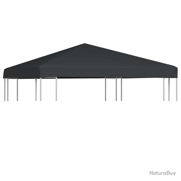 Toile sup�rieure de gazebo 310 g/m� 3x3 m Gris