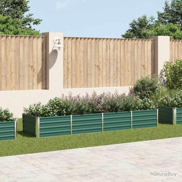 Lit sur�lev� de Acier galvanis� 320x80x45 cm Vert