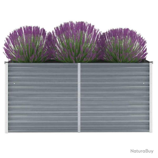 Lit sur�lev� de Acier galvanis� 160x40x77 cm Gris