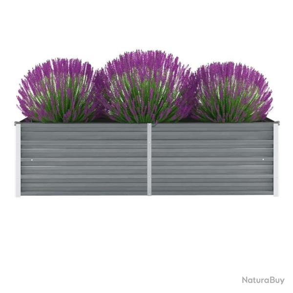 Lit sur�lev� de Acier galvanis� 160x40x45 cm Gris