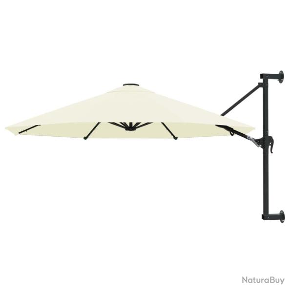 Parasol mural avec m�t m�tallique 300 cm Sable