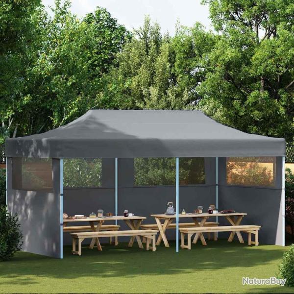 Tente de r�ception pliable avec parois 3x6 m anthracite