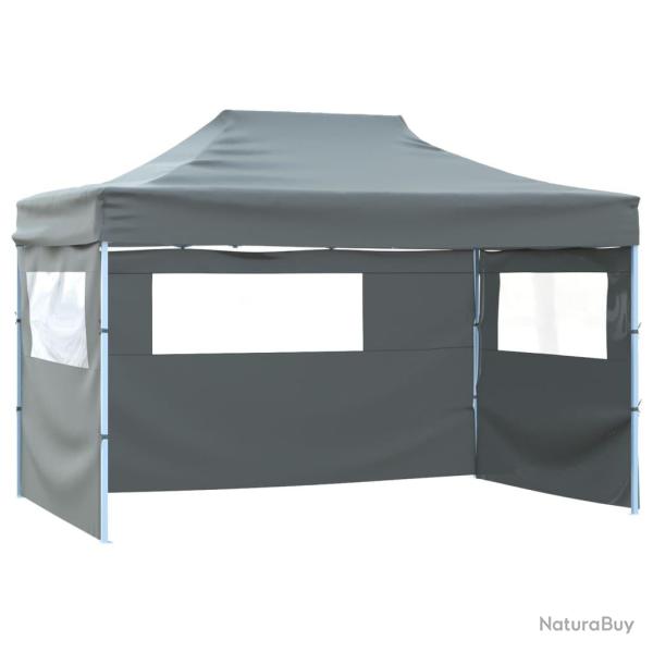 Tente pliable avec 3 parois 431x291x315 cm Anthracite