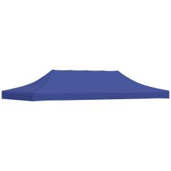 Toit de tente de r&eacute;ception 3 x 6 m Bleu