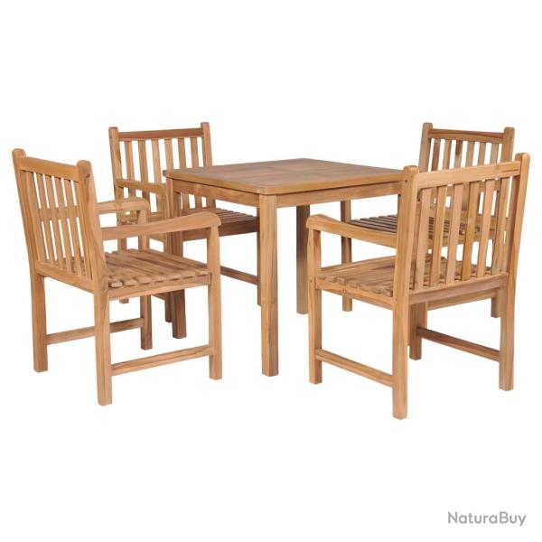 Ensemble � manger d'ext�rieur 5pcs Bois solide de teck
