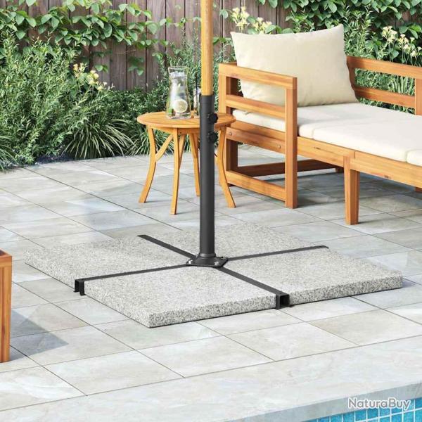 Plaque de poids carr�e pour parasol Granit 25 kg Gris