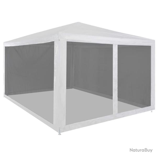 Tente de r�ception avec 4 parois en maille 4 x 3 m