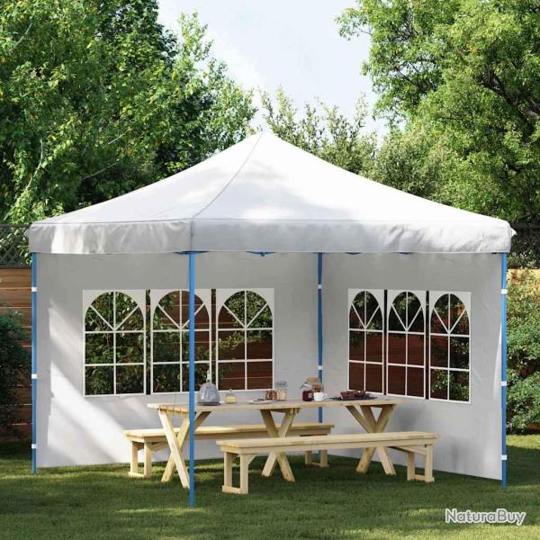 Paroi de tente de r�ception 2 pcs avec fen�tre PE Blanc