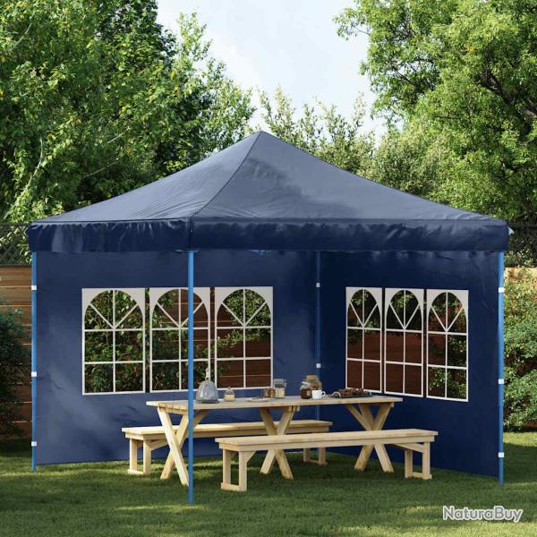 Paroi de tente de r�ception 2 pcs avec fen�tre PE Bleu