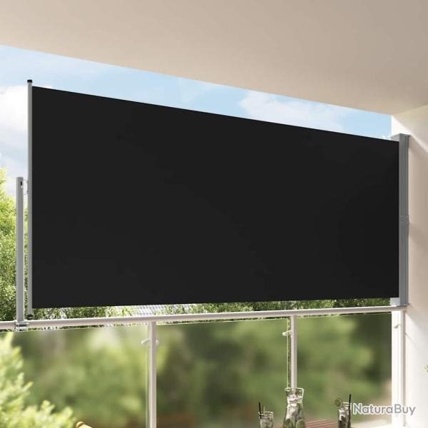 Auvent lat�ral r�tractable de patio 160 x 300 cm Noir