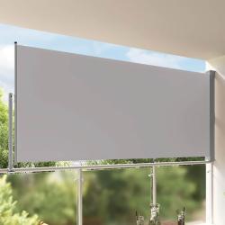 Auvent lat&eacute;ral r&eacute;tractable de patio 160 x 300 cm Gris