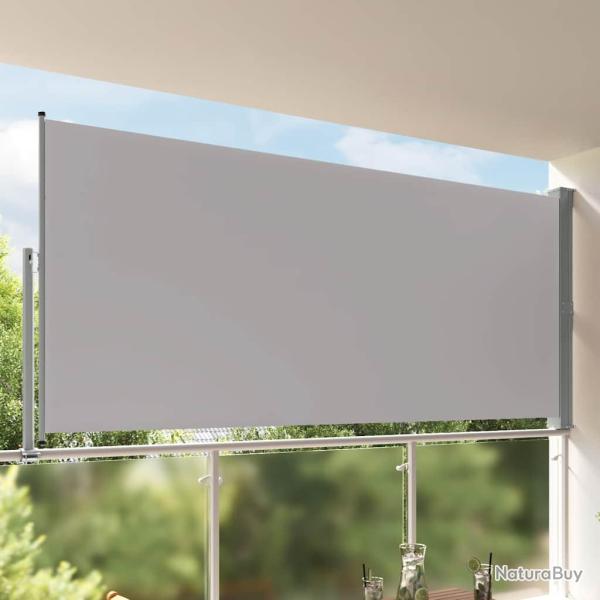 Auvent lat�ral r�tractable de patio 160 x 300 cm Gris