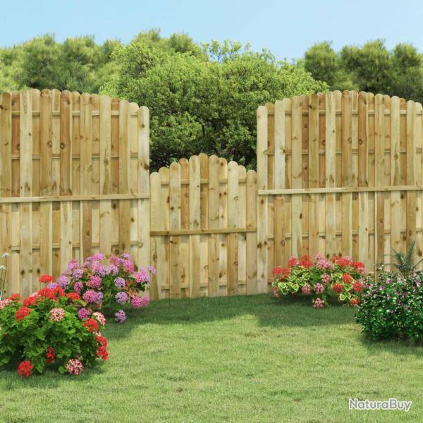 Portail de Bois de pin impr�gn� 100x125 cm