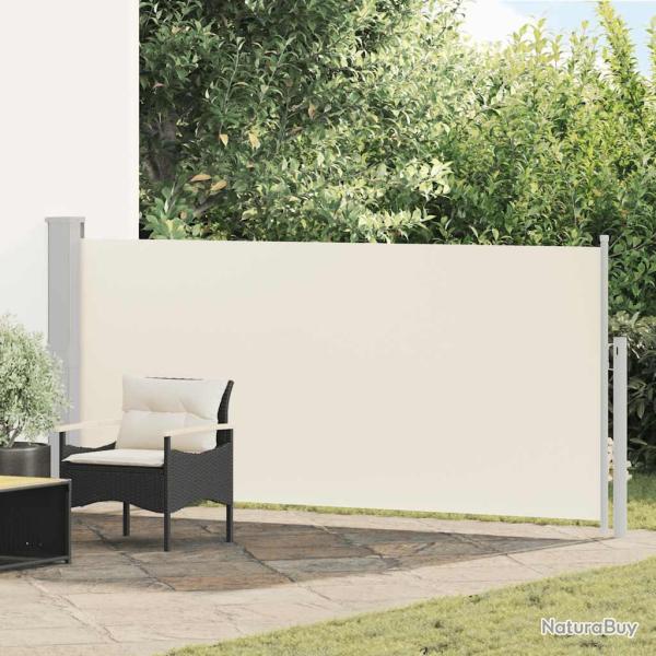 Auvent lat�ral r�tractable 140 x 300 cm Blanc cass�