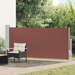 Auvent lat&eacute;ral r&eacute;tractable 140 x 300 cm Marron