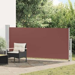 Auvent lat&eacute;ral r&eacute;tractable pour la terrasse, marron, 140 &times; 300 cm