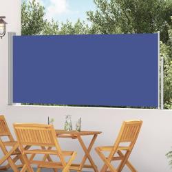 Auvent lat&eacute;ral r&eacute;tractable 120 x 300 cm Bleu