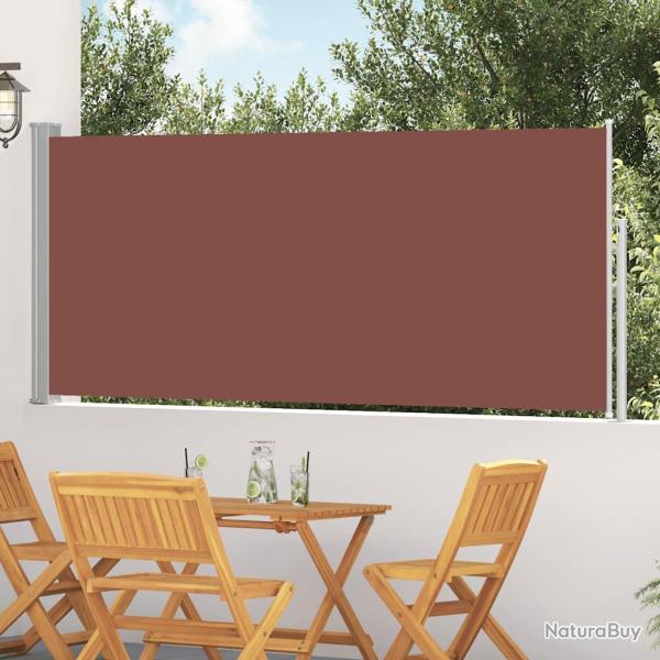 Auvent lat�ral r�tractable 120 x 300 cm Marron