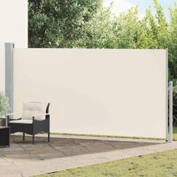 Auvent lat&eacute;ral r&eacute;tractable 160 x 500 cm Cr&egrave;me
