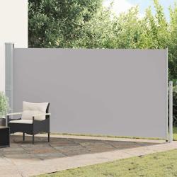 Auvent lat&eacute;ral r&eacute;tractable 160 x 500 cm Gris