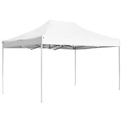 Tente de r&eacute;ception pliable Aluminium 4,5x3 m Blanc