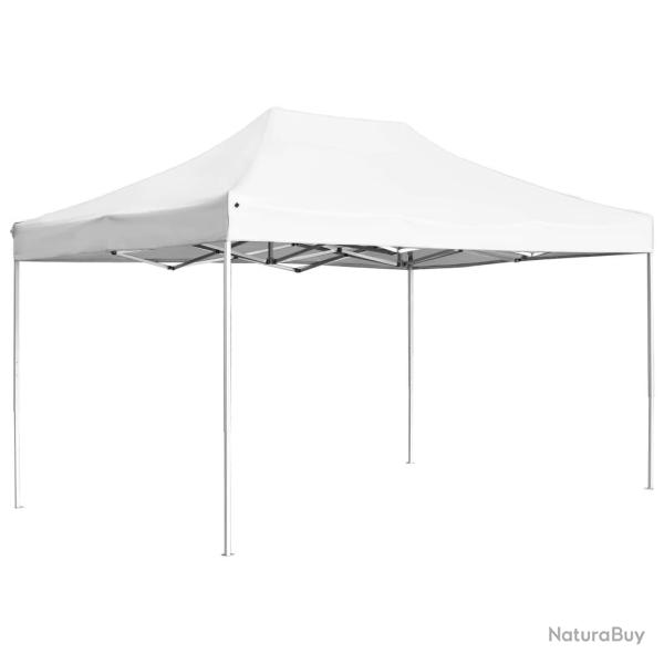 Tente de r�ception pliable Aluminium 4,5x3 m Blanc