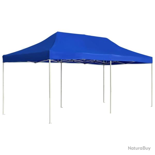 Tente de r�ception pliable Aluminium 6 x 3 m Bleu