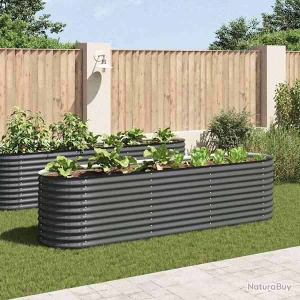 Lit sur�lev� de 320x80x81 cm Acier galvanis� Gris