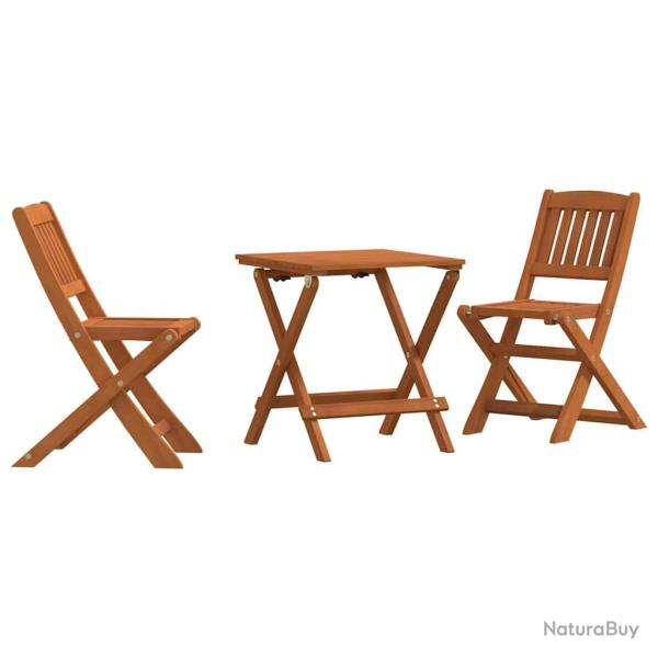 Ensemble de bistro 3 pi�ces pour enfants, en bois d'eucalyptus solide, pour le jardin