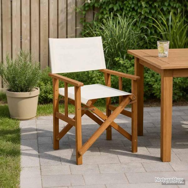 Chaise de metteur en sc�ne Bois massif d'acacia