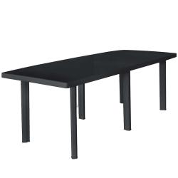 Table de Anthracite 216x90x72 cm Plastique