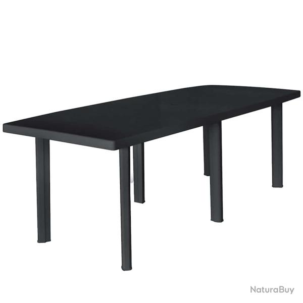 Table de Anthracite 216x90x72 cm Plastique