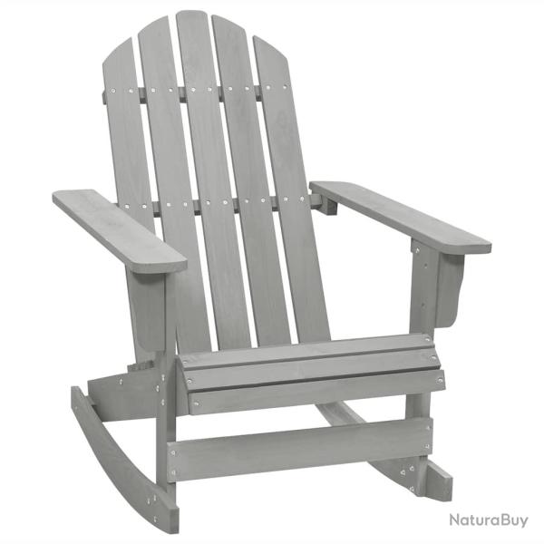 Chaise � bascule de Bois Gris
