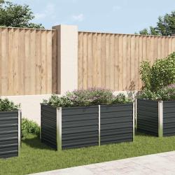 Jardini&egrave;re sur&eacute;lev&eacute;e Anthracite 160x80x77 cm Acier galvanis&eacute;