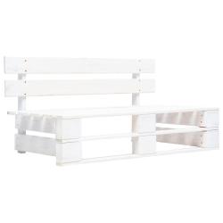 Banc palette de bois gris blanc
