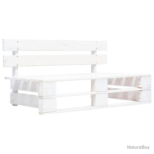 Banc palette de bois gris blanc