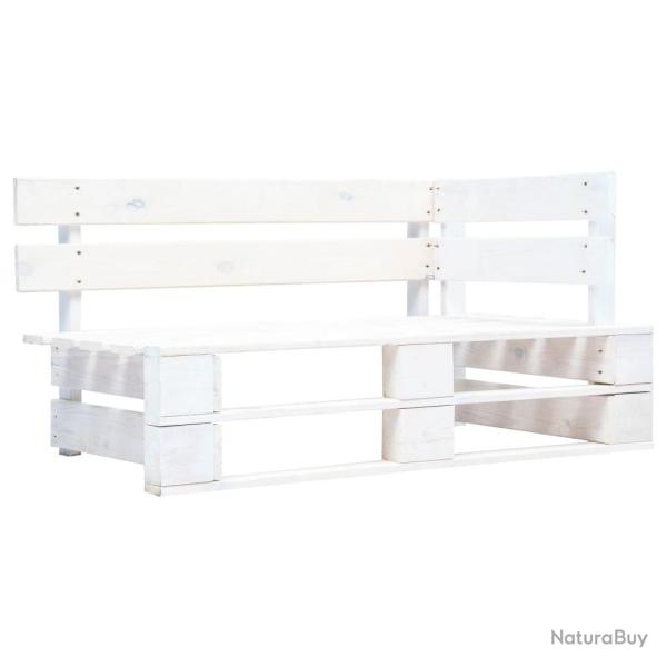 Banc d'angle palette de bois blanc