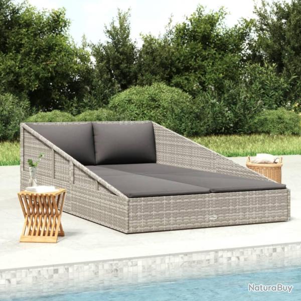 Lit de Gris 110x200 cm R�sine tress�e