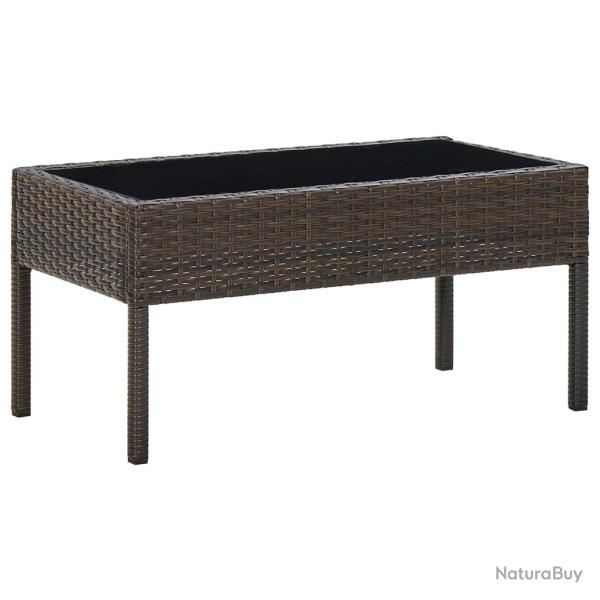 Table de Marron 75x40x37 cm R�sine tress�e
