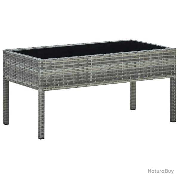 Table de Gris 75x40x37 cm R�sine tress�e