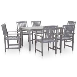 Ensemble &agrave; manger d'ext&eacute;rieur 7 pcs bois d'acacia massif