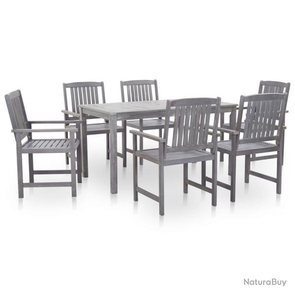 Ensemble � manger d'ext�rieur 7 pcs bois d'acacia massif