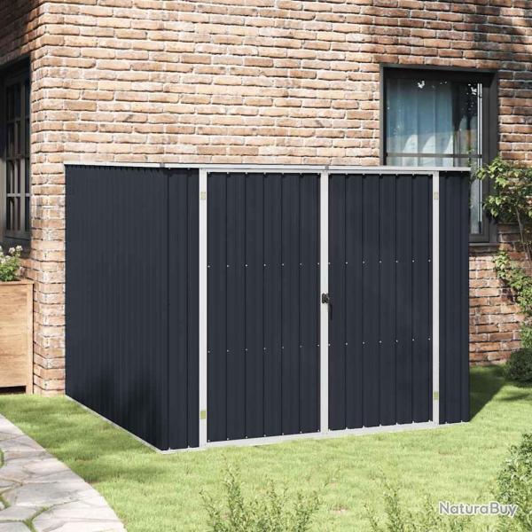 Abri de Anthracite 195x198x159 cm Acier galvanis�