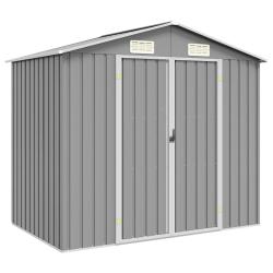 Abri de Gris 205x129x183 cm M&eacute;tal galvanis&eacute;