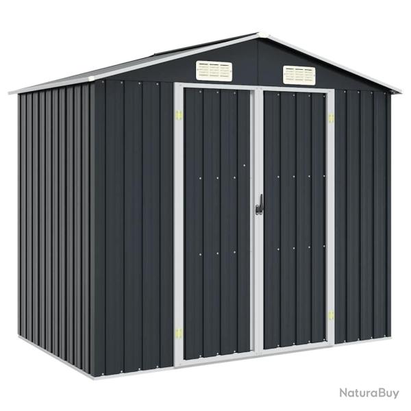Abri de Anthracite 205x129x183 cm Acier galvanis�